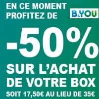 Internet sans TV : 50% sur le prix de la Box chez B&You !
