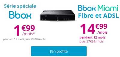 Box Internet : ne ratez pas les promos exceptionnelles de BouyguesTelecom (bbox dès 1.99 euros)
