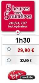 L'étonnant forfait bloqué 1h30 de Virgin Mobile