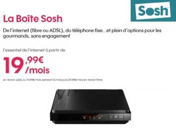 Dernier week-end de promotion chez SOSH avec sa Box à moins de 20 euros