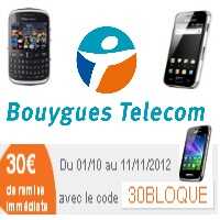 Bouygues Telecom vous offre 30€ sur une sélection de smartphones