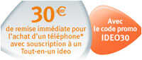 30 euros de remise immédiate chez Bouygues Telecom