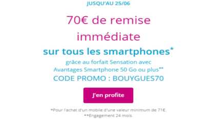 Bons plans Smartphones : la promo Bouygues Telecom valable jusqu'au 25 juin !