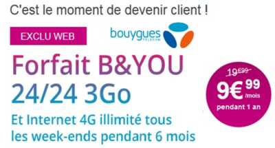 Derniers jours pour surfer en illimité tous les Week-ends dès 2016 chez Bouygues Telecom !