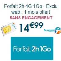 Un forfait 4G à partir de 14.99€ chez Bouygues Telecom !