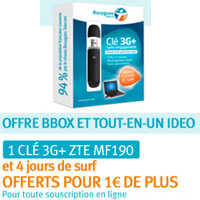 Bouygues Telecom offre une clé 3G+ 