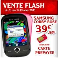 Votre pack prépayé Samsung Corby à 39euros chez Virgin Mobile