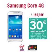 Le Samsung Galaxy Core un Smartphone 4G à prix canon avec un forfait sans engagement !