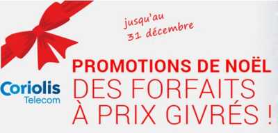 Derniers jours pour profiter des promotions sur les forfaits sans engagement Coriolis !