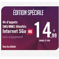 Dernier jour pour profiter de l'édition spéciale 4H et 5Go en 4G de Virgin Mobile