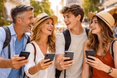 eSIM pour voyager en famille
