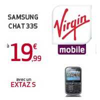 Bon plan : le Samsung Chat 335 avec un forfait Extaz Virgin Mobile