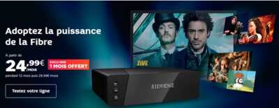 Box Fibre SFR : 1 mois offert et jusqu'à 18€ de remise 