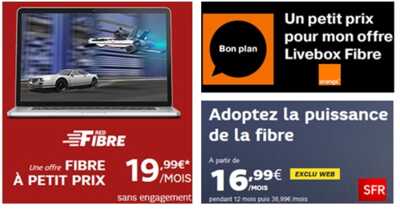 Bon plan Fibre : Box Starter SFR, RED Fibre, Livebox Zen Orange à moins de 20€ !