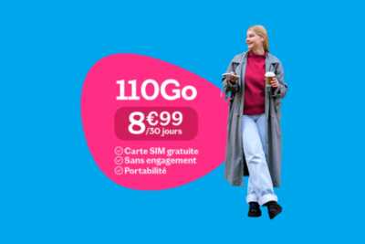 On vous met au défi de trouver un forfait mobile sur le réseau Orange qui surpasse cette offre 110Go