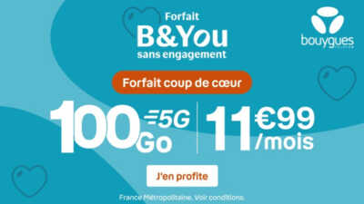 forfait B&You 100Go de 5G