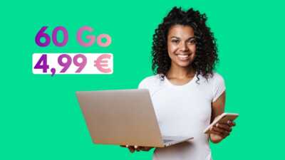 forfait 60 Go à 4,99 € avec box