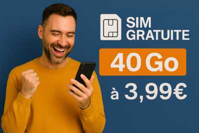 promo forfait mobile 40go  3.99€