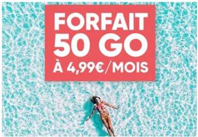 Prolongation ! La Série Spéciale 50Go à 4.99 euros chez Prixtel