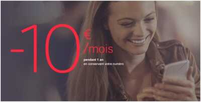 Derniers jours pour profiter de la remise de 10 euros sur les forfaits illimités SFR
