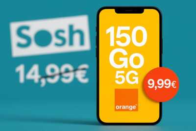 Forfait 5G 150 Go sur le réseau Orange