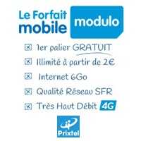 Bénéficiez du meilleur forfait mobile chaque mois avec l’offre Modulo de Prixtel !
