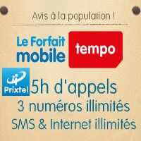 Plus que quelques jours pour profiter du forfait Tempo chez Prixtel
