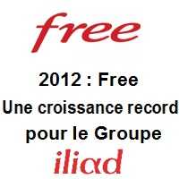 Free : Mobile et Internet des chiffres records en 2012