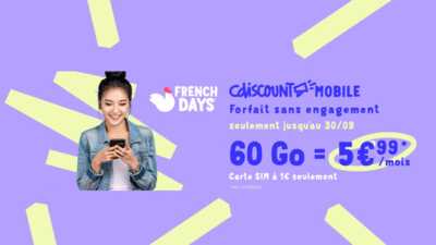 French Days Forfait Cdiscount 60 Go