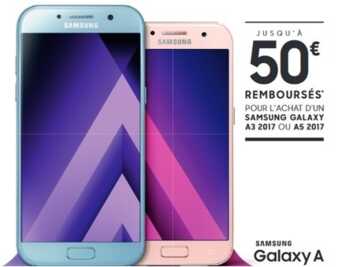 Les Samsung Galaxy A 2017 disponibles avec la série limitée 20Go RED By SFR