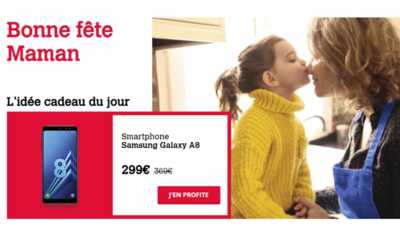 Bon plan : Le Samsung Galaxy A8 passe à 299 euros à l'occasion de la fête des mères
