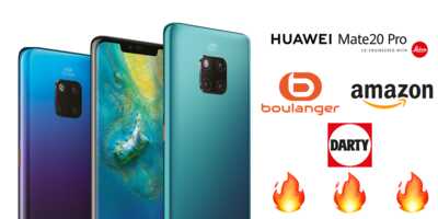 Le smartphone Huawei Mate 20 Pro en promotion chez de nombreux marchands