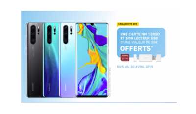 Exclusivité SFR : une carte mémoire offerte pour l'achat d'un Huawei P30 ou P30 Pro !