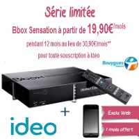Bouygues Telecom Ideo : Remise exceptionnelle de 11€ par mois 