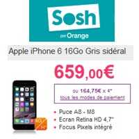 Top départ pour la pré-commande d'iPhone 6 chez SOSH
