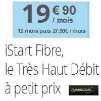 Derniers jours pour profiter de l'offre iStart internet, téléphone illimité et TNT à 19.90€ chez Numericable !