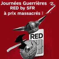 C’est parti les nouvelles offres guerrières RED BY SFR à prix cassés sont disponibles!