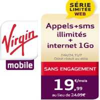 Nouveau chez Virgin Mobile : un forfait illimité à moins de 20euros