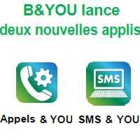 B&You lance deux nouvelles applications pour gérer les appels et SMS !