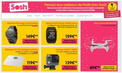 Noël : Les bonnes idées cadeaux high-tech de Sosh !