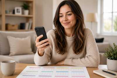 personne qui regarde son smartphone