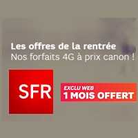SFR : Baisse des prix des forfaits mobiles pendant 1 an et 1 mois offert !
