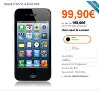 Bon plan Orange : L'iPhone 4 8Go à 99.90€ en promo