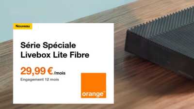 Promo fibre Livebox Lite d'Orange