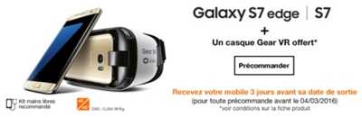 Précommandez les nouveaux Samsung Galaxy S7 et S7 edge chez Orange !