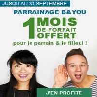 Jusqu’à 6 mois de forfaits mobiles offerts chez B&You !