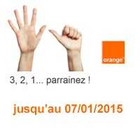 Parrainage mobile Orange :  6 mois de forfaits offerts pour le parrain et 2 mois pour le filleul