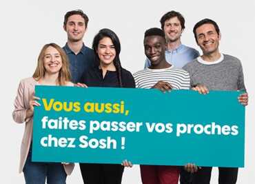 Parrainage SOSH : Jusqu'à 6 mois de forfaits offerts au parrain et 2 mois au filleul