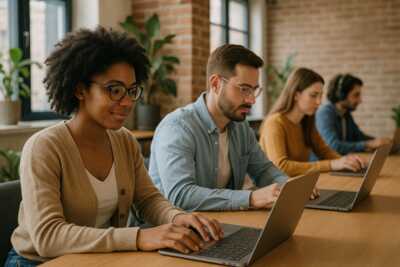 plusieurs personnes connectes sur pc