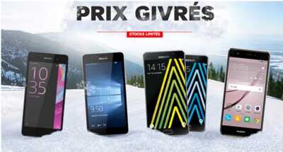 Prix givrés sur une sélection de Smartphones pour les soldes chez l'opérateur SFR